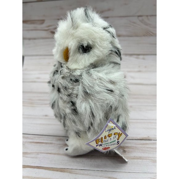 Legends Fuzzy Friends 7" Snowy White Spotted Owl 7" Plush Stuffed Animal Bird - Picture 2 of 7